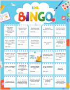 Filled in IXL Back-to-School Bingo Board containing learning challenges in squares. Center square is marked Free Space.